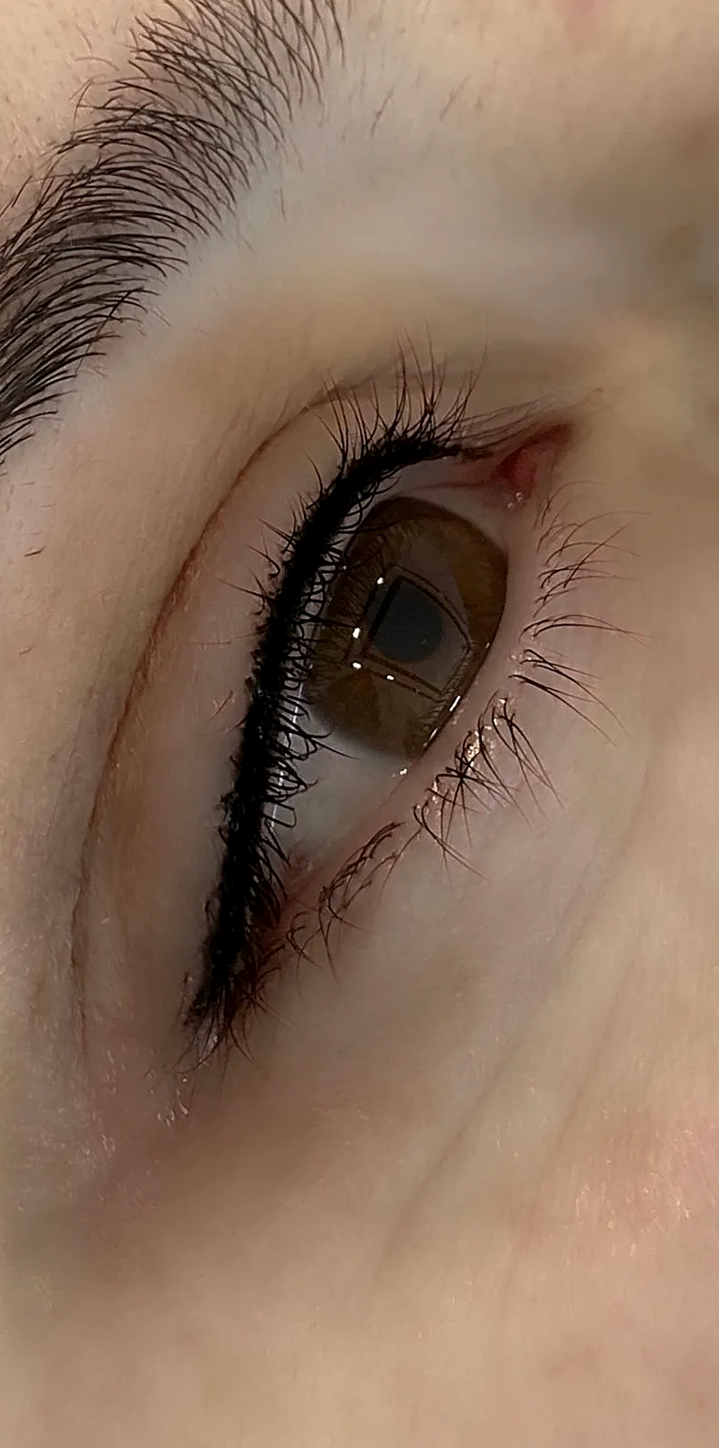 Sonra: kalıcı eyeliner sonrası
