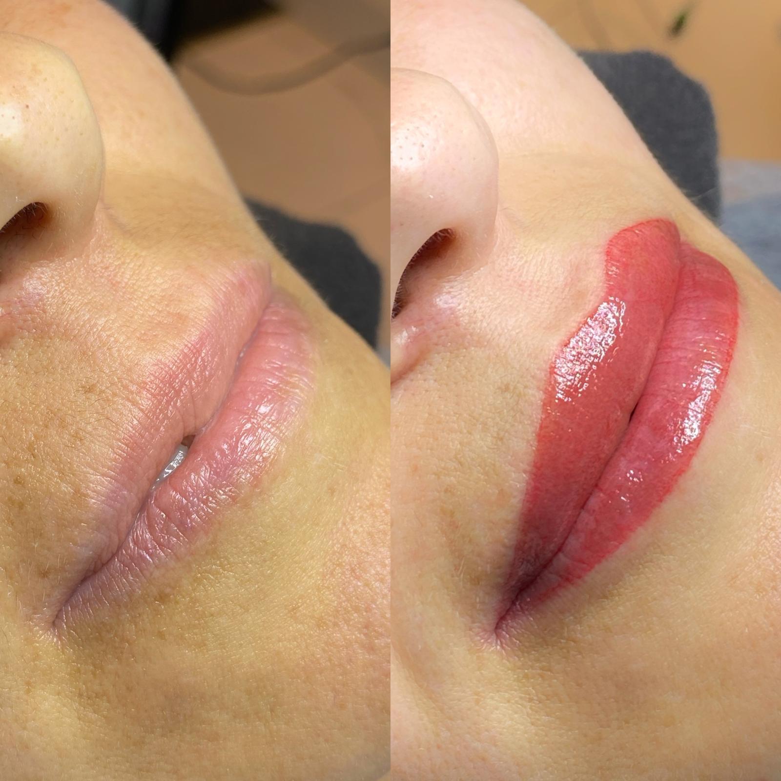 Kalıcı makyaj uygulamasından görünüm