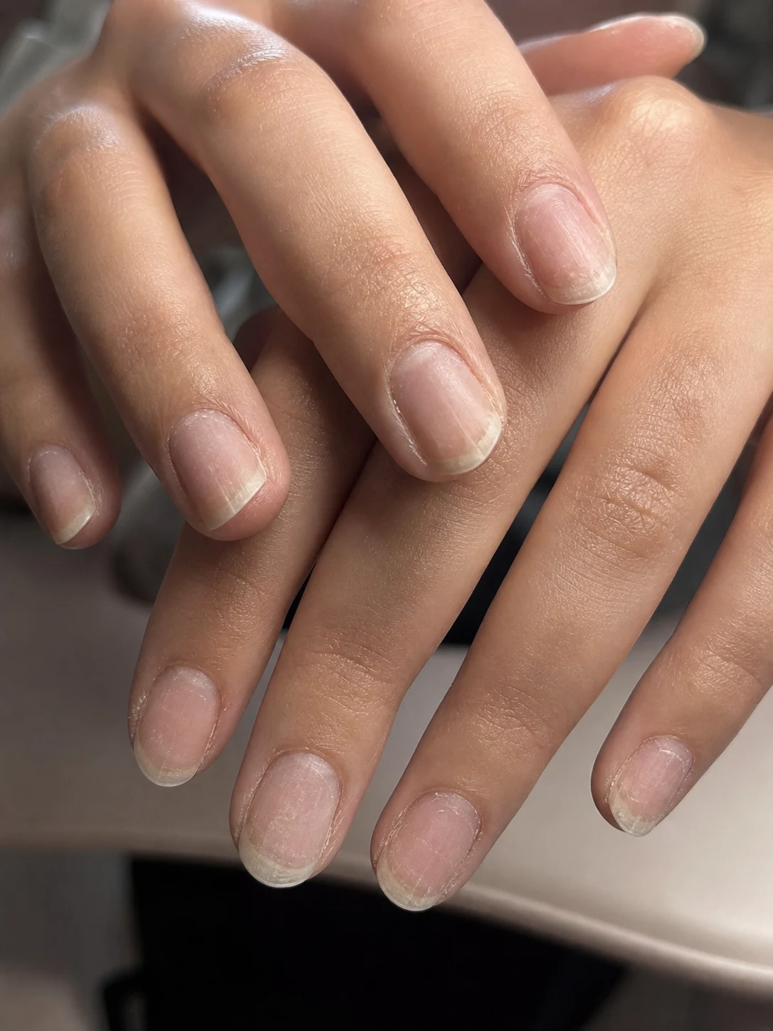 Gold nail art öncesi doğal tırnak