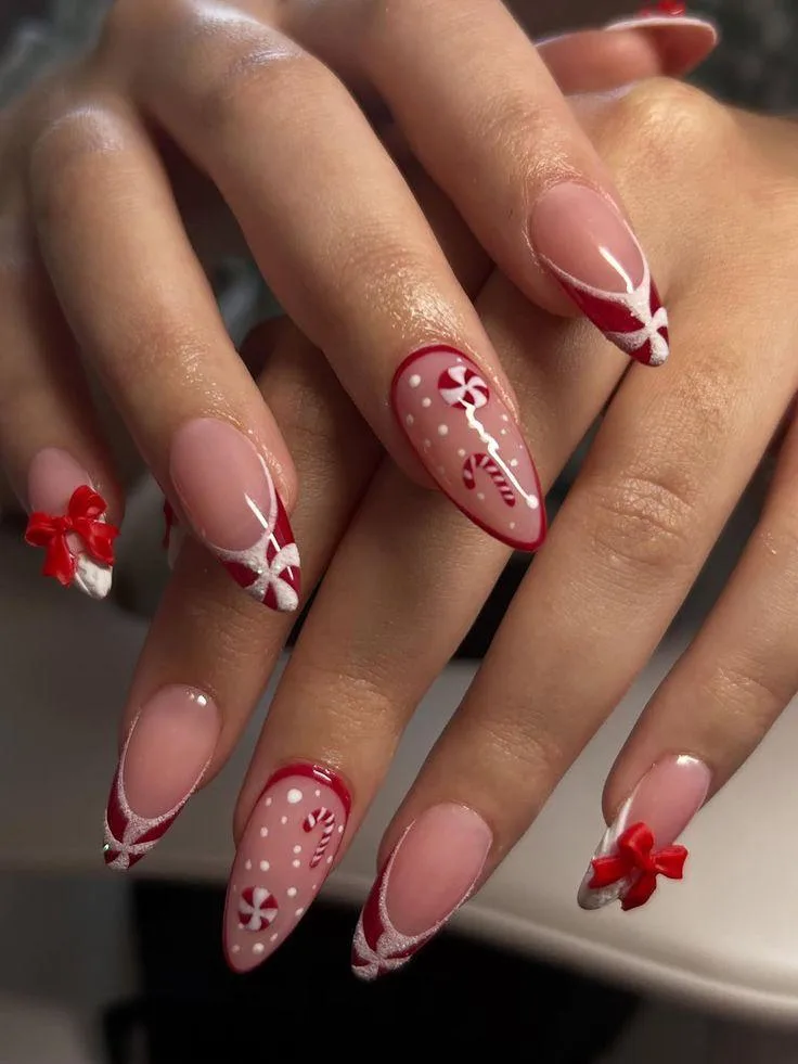 Bordo nail art protez tırnak uygulama sonucu